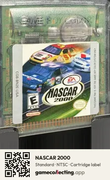 NASCAR 2000 Game Boy Color, NTSC cartridge label