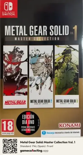 Metal Gear Solid: Master Collection Vol. 1 Nintendo Switch, Spain box front