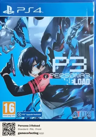 Persona 3 Reload PlayStation 4, PAL box front