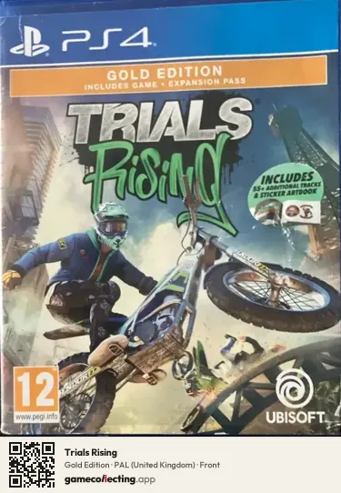 Trials Rising PlayStation 4, United Kingdom box front
