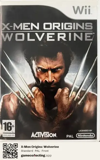 X-Men Origins: Wolverine Nintendo Wii, PAL box front