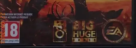 Kingdoms of Amalur: Reckoning, the PEGI square on its front