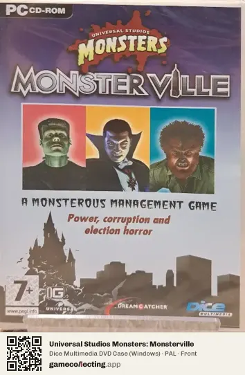 Universal Studios Monsters: Monsterville Computer, PAL box front