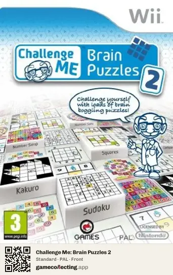Challenge Me: Brain Puzzles 2 Nintendo Wii, PAL box front
