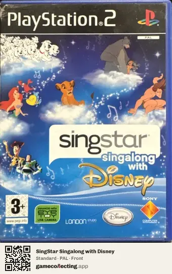 SingStar Singalong with Disney PlayStation 2, PAL box front
