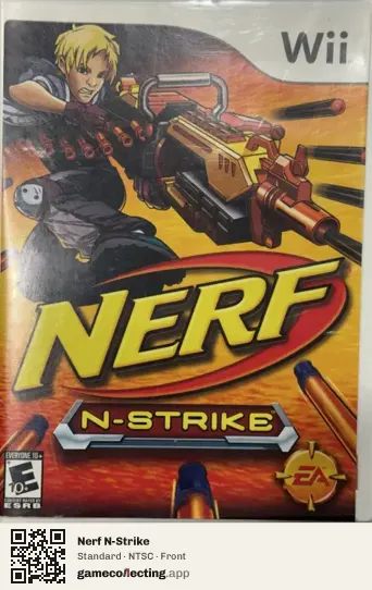 Nerf N-Strike Nintendo Wii, NTSC box front