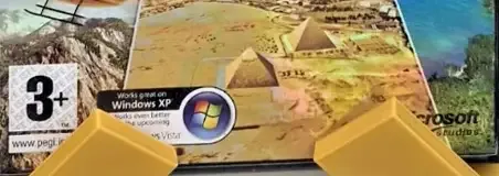 Microsoft Flight Simulator X, the PEGI square on its front