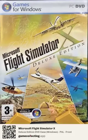 Microsoft Flight Simulator X Computer, PAL box front