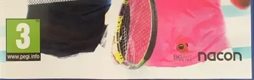Tennis World Tour 2, the PEGI square on its front