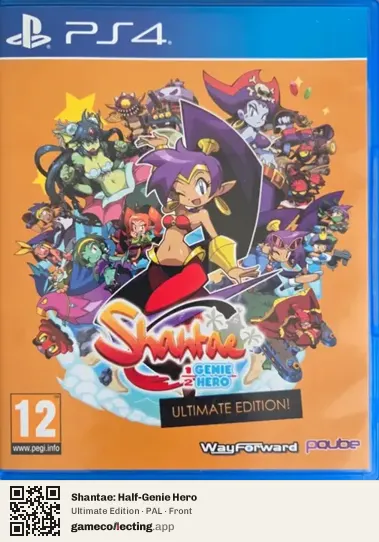 Shantae: Half-Genie Hero PlayStation 4, PAL box front