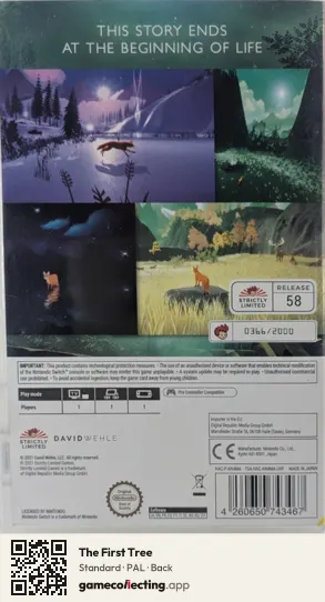 The First Tree Nintendo Switch, PAL box back