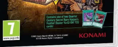 Yu-Gi-Oh! Early Days Collection, the PEGI square on its front