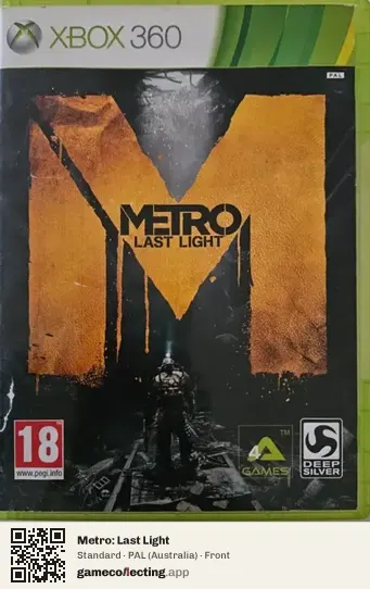 Metro: Last Light Xbox 360, Australia box front