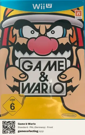 Game & Wario Nintendo Wii U, Germany box front