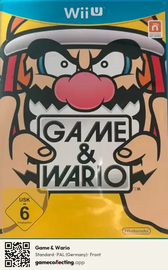 Game & Wario Nintendo Wii U, Germany box front