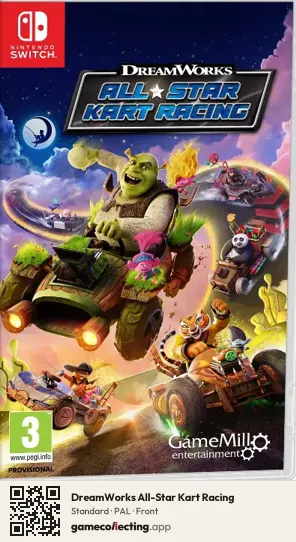DreamWorks All-Star Kart Racing Nintendo Switch, PAL box front