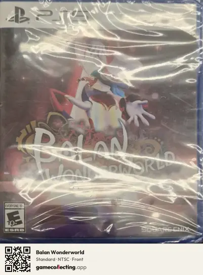 Balan Wonderworld PlayStation 5, NTSC box front