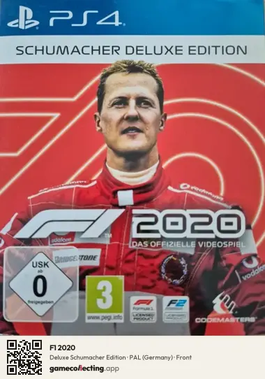 F1 2020 PlayStation 4, Germany box front