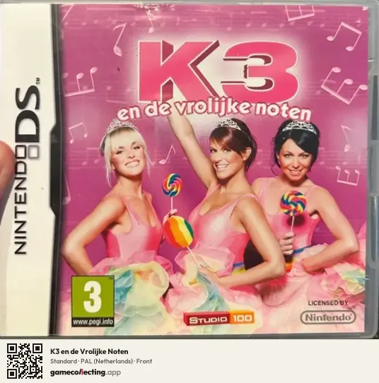 K3 en de Vrolijke Noten Nintendo DS, Netherlands box front