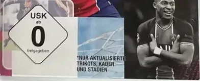 FIFA 21, the USK square on its front