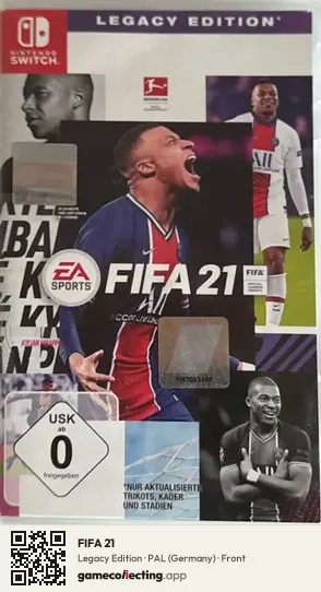 FIFA 21 Nintendo Switch, Germany box front