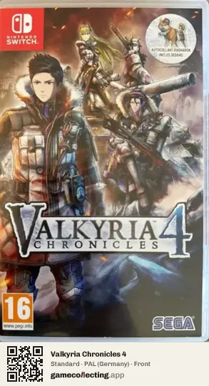 Valkyria Chronicles 4 Nintendo Switch, Germany box front