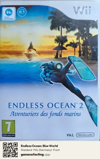 Endless Ocean: Blue World Nintendo Wii, Germany box front