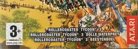 RollerCoaster Tycoon 3, the PEGI square on its front