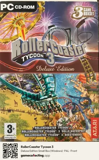 RollerCoaster Tycoon 3 Computer, PAL box front