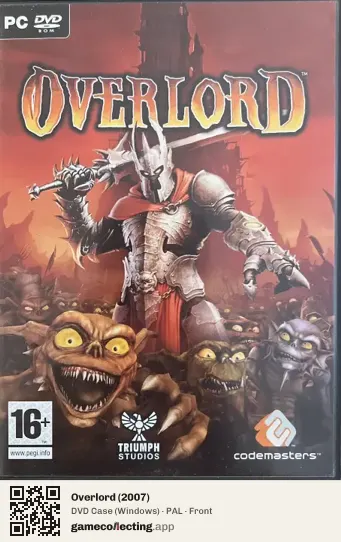 Overlord (2007) Computer, PAL box front