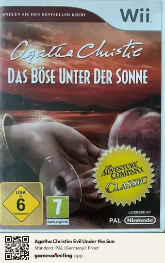 Agatha Christie: Evil Under the Sun Nintendo Wii, Germany box front