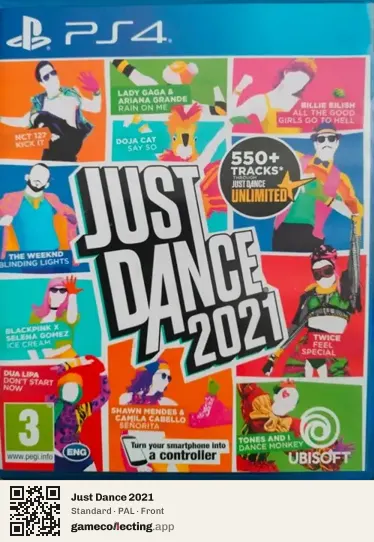 Just Dance 2021 PlayStation 4, PAL box front