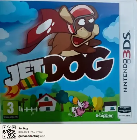 Jet Dog Nintendo 3DS, PAL box front
