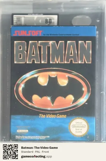 Batman: The Video Game Nintendo Entertainment System, PAL box front