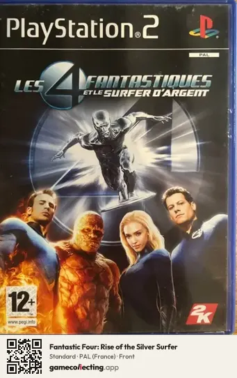Fantastic Four: Rise of the Silver Surfer PlayStation 2, France box front