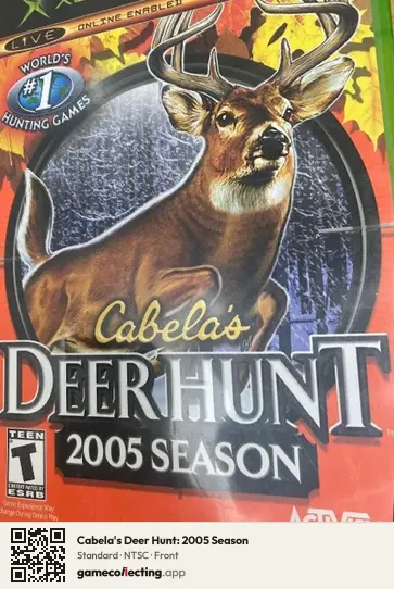 Cabela's Deer Hunt: 2005 Season Xbox, NTSC box front