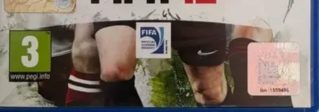 FIFA 12, the PEGI square on its front