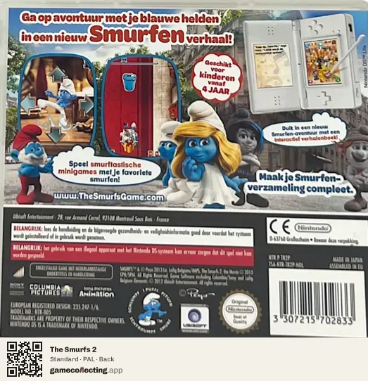 The Smurfs 2 Nintendo DS, PAL box back