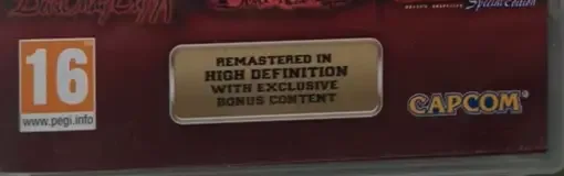 Devil May Cry HD Collection, the PEGI square on its front