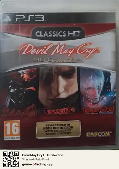 Devil May Cry HD Collection PlayStation 3, PAL box front