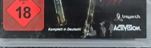 Call of Duty: Black Ops, the USK square on its front