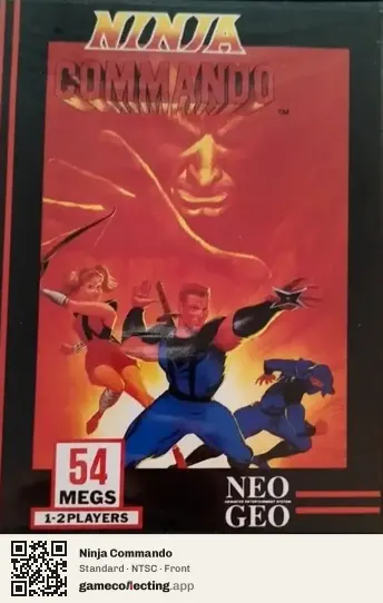 Ninja Commando Neo Geo AES, NTSC box front