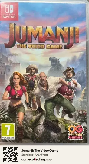 Jumanji: The Video Game Nintendo Switch, PAL box front