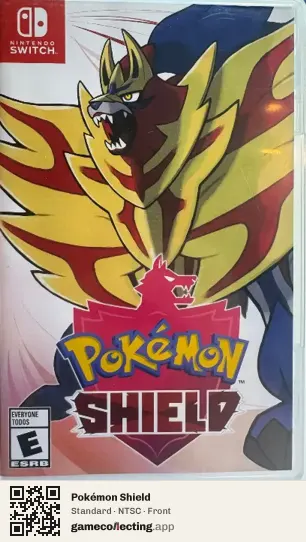 Pokémon Shield Nintendo Switch, NTSC box front