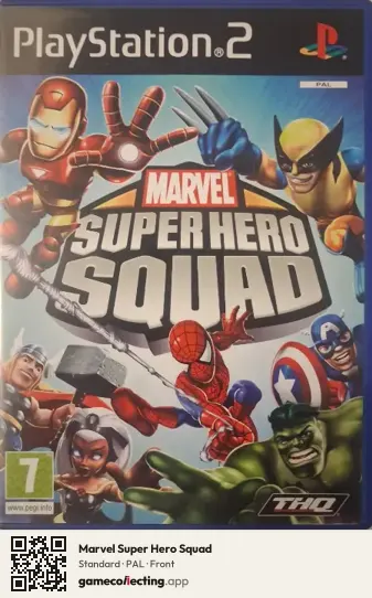 Marvel Super Hero Squad PlayStation 2, PAL box front
