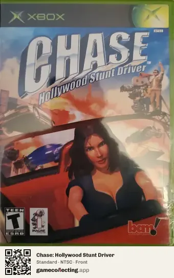 Chase: Hollywood Stunt Driver Xbox, NTSC box front