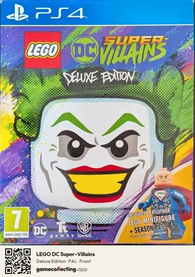 LEGO DC Super-Villains PlayStation 4, PAL box front