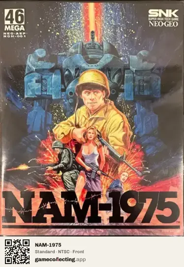 NAM-1975 Neo Geo AES, NTSC box front