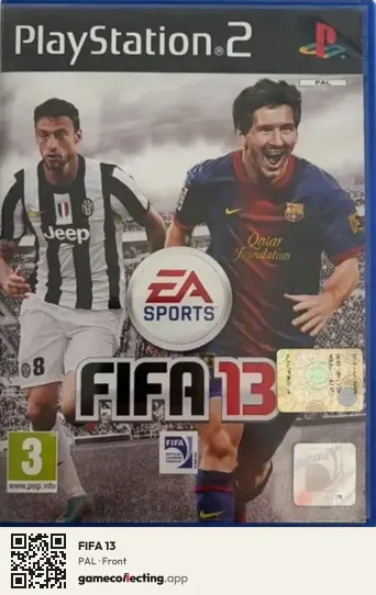 FIFA 13 PlayStation 2, PAL box front