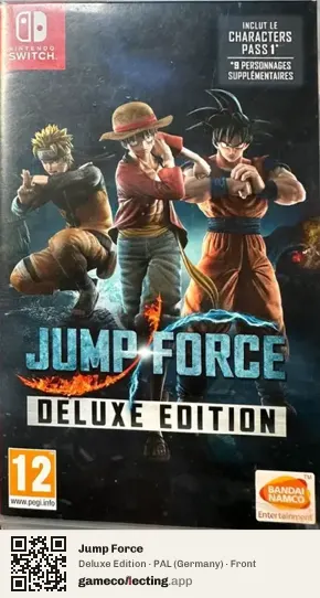 Jump Force Nintendo Switch, Germany box front